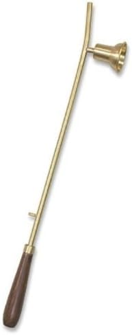 18" Brass Wood Handle Candle Lighter w/ Bell Snuffer Catholic Christian Church