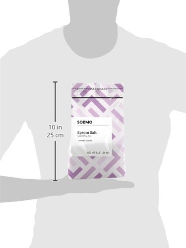 Amazon Basics Epsom Salt, Lavender Scented, 3 Pound, 2-Pack | Soaking Aid | Previously Solimo