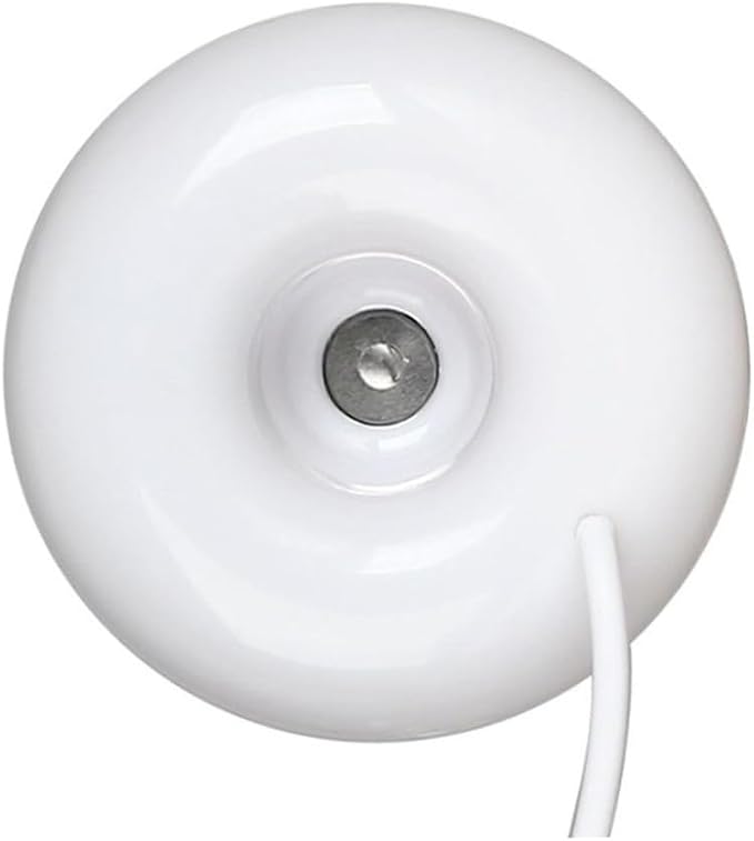 Mini USB Air Humidifier, Rechargeable Donut Shape Float Humidifier for Home Office Desk, Quiet & Portable, White