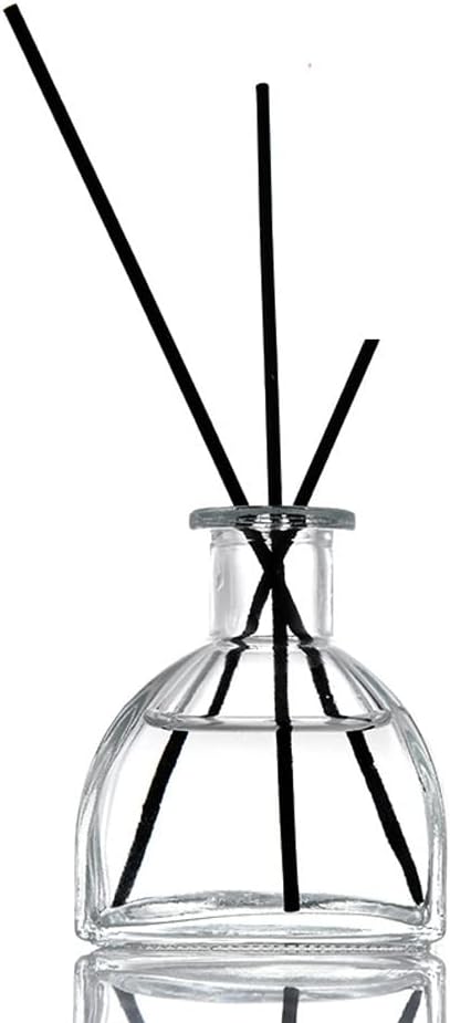 erioctry 150ml/5oz Empty Glass Diffuser Bottles - Clear Glass Refillable Pot for Essential Oils Fragrance DIY Crafts