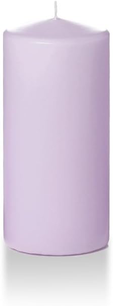 yummi 3" x 6" Lavender Round Pillar Candles - 3 per Pack