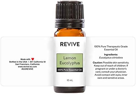 Lemon Eucalyptus Essential Oil by Revive Essential Oils - 100% Pure Therapeutic Grade, for Diffuser, Humidifier, Massage, Aromatherapy, Skin & Hair Care