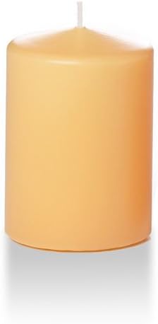 yummi 3" x 4" Caramel Round Pillar Candles - 3 per Pack