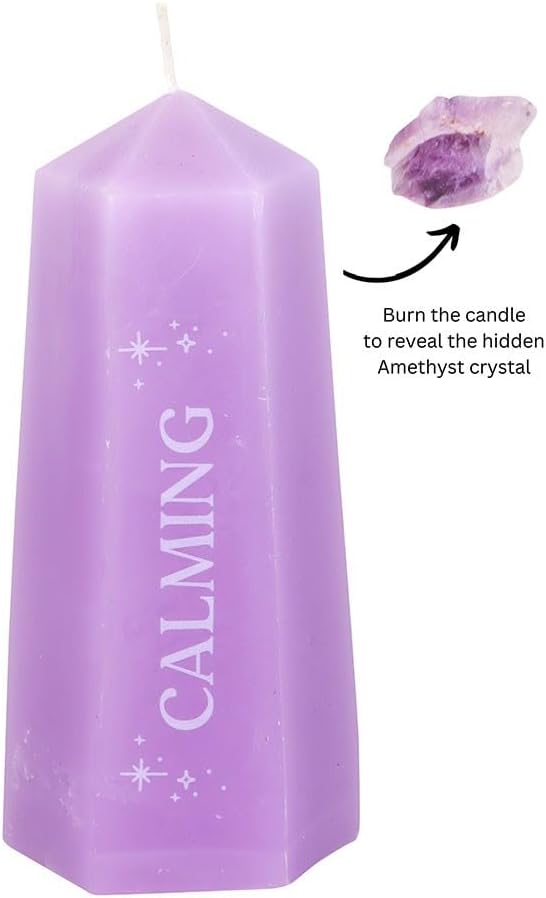 Something Different Calming Crystal Candle (One Size) (Lavender)