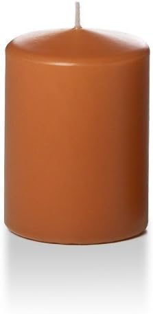 yummi 3" x 4" Toffee Round Pillar Candles - 3 per Pack