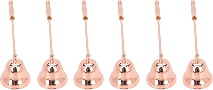 6 Pcs Candle Extinguisher, Rotatable Candle Snuffers with Ergonomic Handle, Candle Extinguisher Cover for Extinguishing Candle Wicks Scented Candles Scented Candles