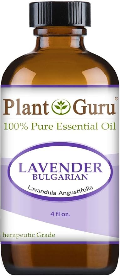 Lavender Essential Oil 4 oz (Bulgarian) 100% Pure Natural Undiluted Therapeutic Grade for Skin, Body and Hair Growth, Aromatherapy Diffuser, Great for Relaxation and Calming