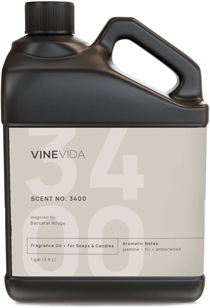 VINEVIDA 128oz Scent No.3400 Fragrance Oil for Candle & Soap Making - Natural, USA-Made Candle Scents