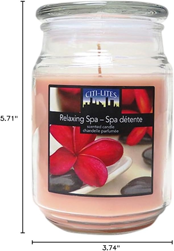 Citi-Lites 18 Ounce Apothecary Jar-Relaxing Spa 2104100