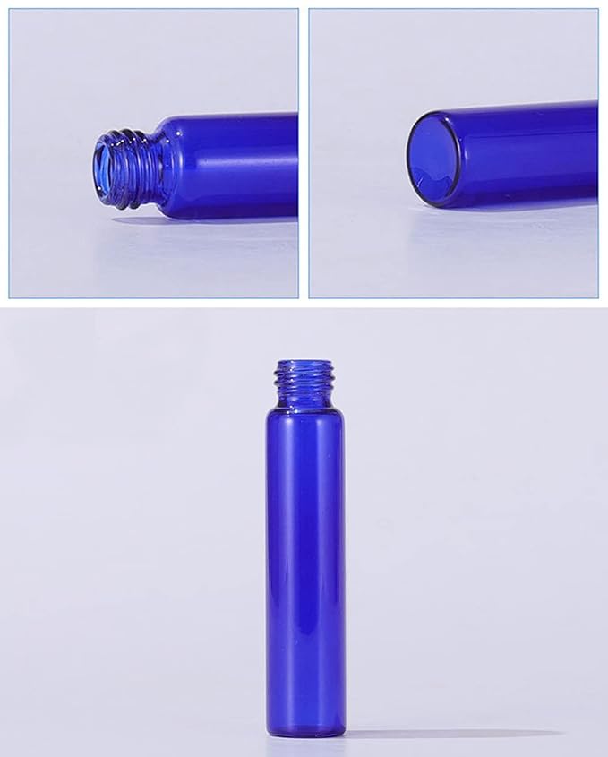 20 Pack Set 10ML Protable Refill Bulk Atomizer Spray Travel Perfume Bottle Hydrating Empty Bottle (Blue)