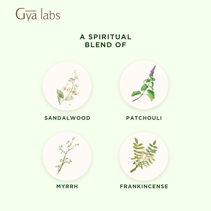 Gya Labs Mindful Meditation Essential Oil Blend - 100% Pure Natural Undiluted Meditation Essential Oil - Grounding & Relaxing (0.34 Fl Oz)