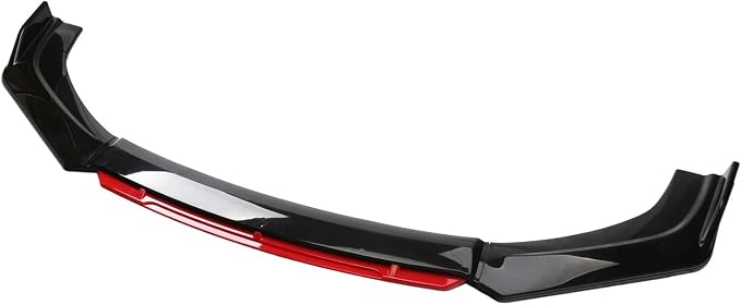 Car Universal Front Shovel Gloss Bumper Lip Body Kit Under Lips Diffuser Spoiler Accessories Auto Parts(Red)