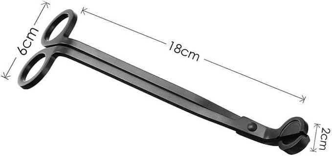 Black Candle Wick Trimmer, Candle Cutter Stainless, Candle Wick Cutter, Steel Wick Clipper Scissor Candle Tool for You to Safely Remove The Cut Wick, controllable The Candle Flame and Cleaner Burn