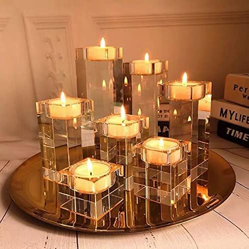 MUXSAM 4 in 1 Candle Accessory Set - Candle Wick Snuffer, Trimmer, Dipper & Storage Tray - Rose Gold