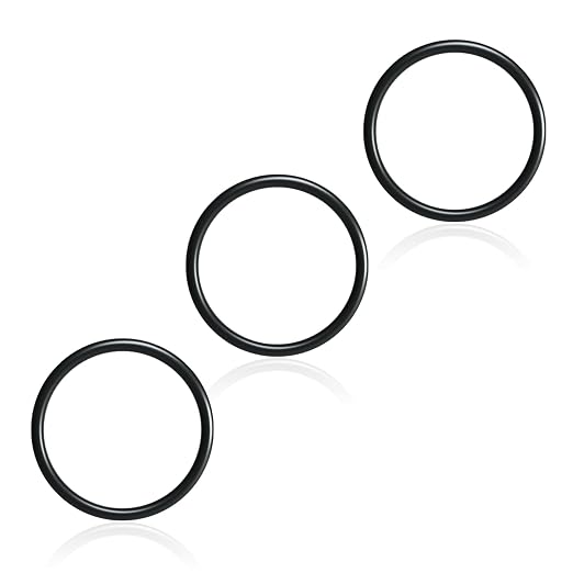 O-Ring for Pentair Valve Adapters and Hayward Diffusers (3PCS, Black, Rubber, Swimming Pool and Spa Replacement Parts)