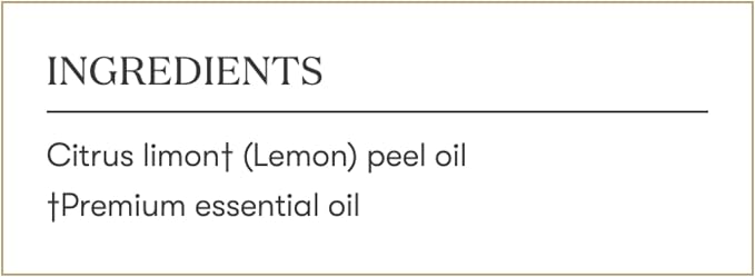 Young Living Lemon Vitality Essential Oil | 5 ml | Bright Citrus Flavor for Cooking, Baking & Beverages | Culinary Essential Oil for Tea, Desserts & Recipes | Seed to Seal Quality