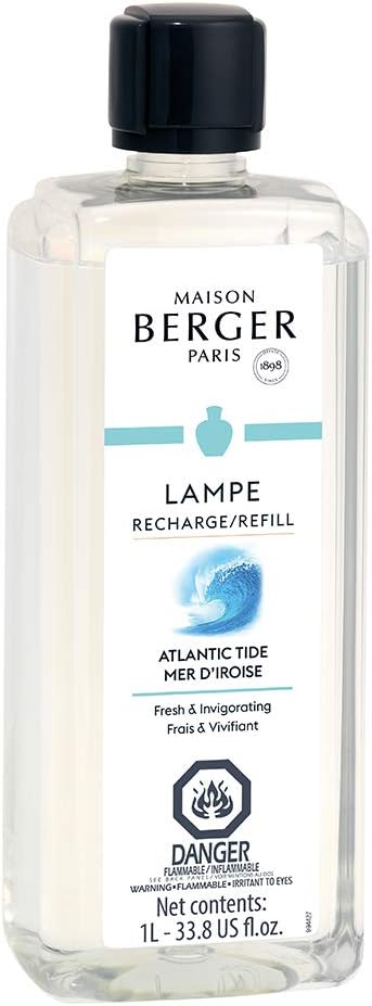 MAISON BERGER Lampe Berger Refill, 1 L, Atlantic Tide | Catalytic Lamp Fragrance Refill, Helps Neutralize Odors, ~160 h Fragrance Diffusion, Made in France