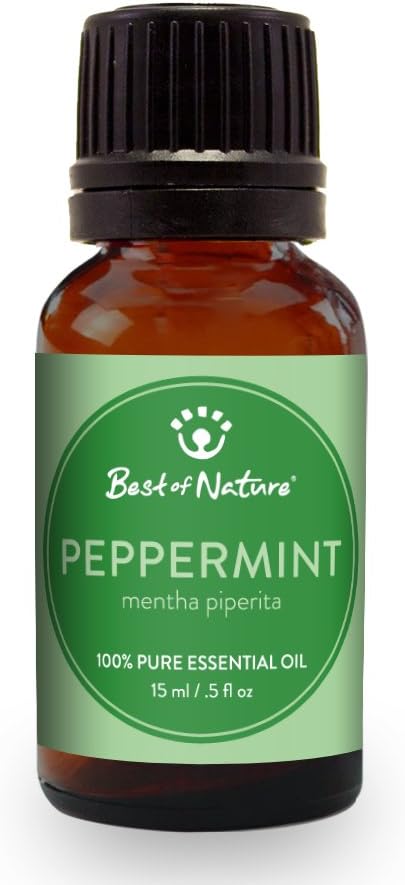 Peppermint Essential Oil for Diffuser Aromatherapy – Best of Nature 100% Pure Undiluted Oils for DIY, Home Fragrance, and Topical Use