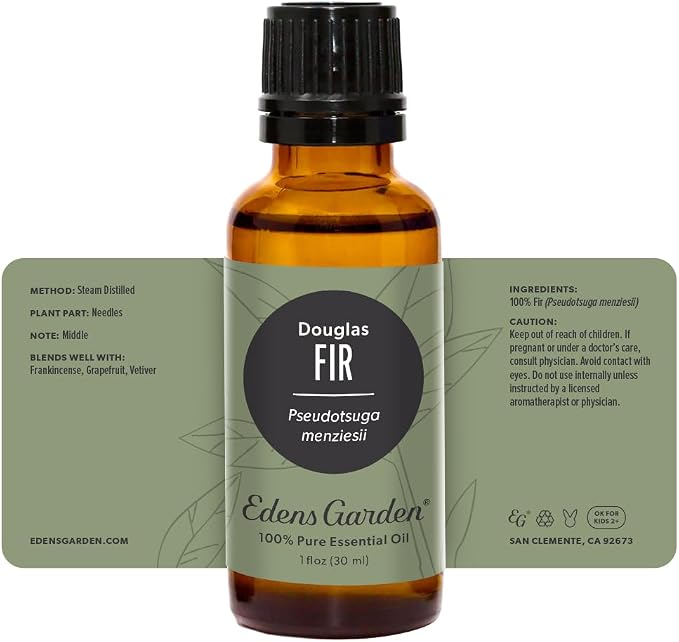 Edens Garden Fir- Douglas Essential Oil- 100% Pure Premium Grade, Undiluted, Natural, Therapeutic, Aromatherapy, The Best for Diffuser, Skin, Candle, Humidifiers 30 ml (1 fl oz)