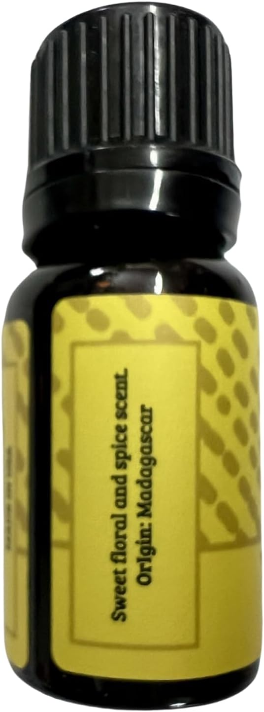 Wild Essentials Ylang Ylang 100% Pure Essential Oil - 10ml, Therapeutic Grade, Made and Bottled in The USA, Calming