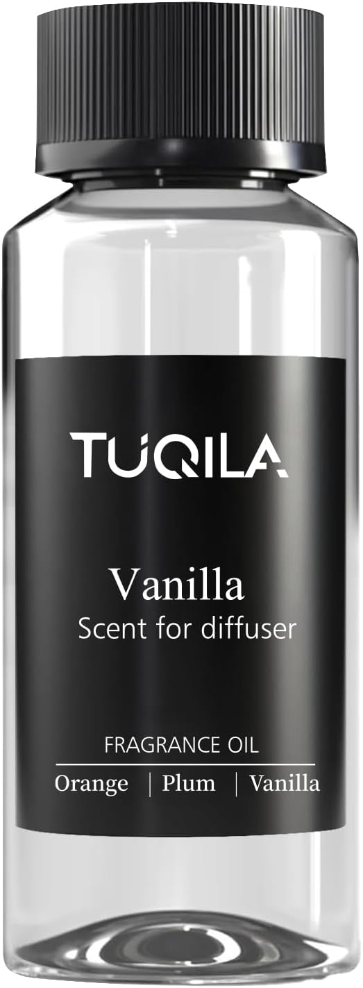 Vanilla Oil Essential Oils for Waterless Diffuser, Aroma Scent- Hazelnut, Citrus, Cinnamon, Plum& Cashmere Wood Fragrance Oil 120ml, Home, Hotel, Office and Car