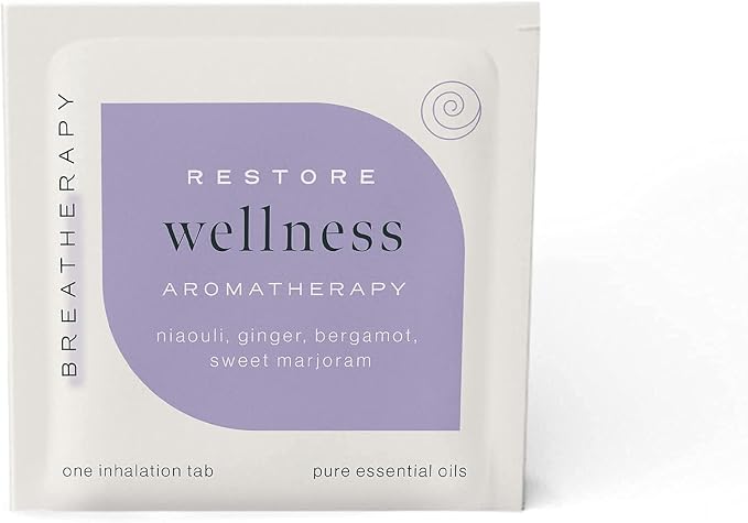 Be Well Kit | Pure Essential Oil Aromatherapy Inhalation Tabs | Wellness, Allay, Soothe and Sleep Patches | 8-Pack