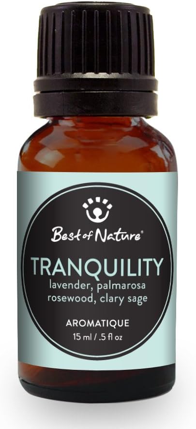 Best of Nature Essential Oil Blend – 100% Pure for Diffuser, Aromatherapy & Relaxation (Tranquility)