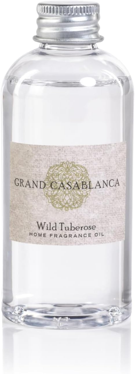 Zodax Grand Casablanca Porcelain Oil Diffuser Refills - 3.38 Oz/2 Count - Wild Tuberose