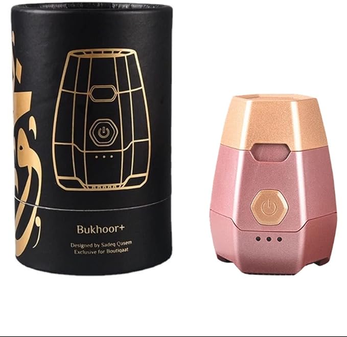Portable Mini Incense Burner Bakhoor USB Rechargeable Aroma Diffuser Arabic Electric Incense Holder Muslim Home Decor & Car Air Freshener,Pink