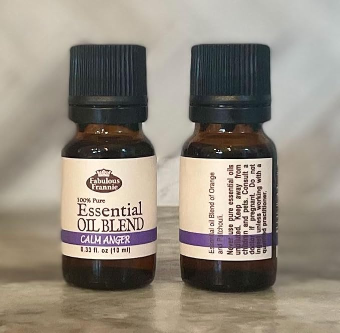 Fabulous Frannie Calm Anger Made with Pure Essential Oil Blend of Patchouli and Sweet Orange 10ml