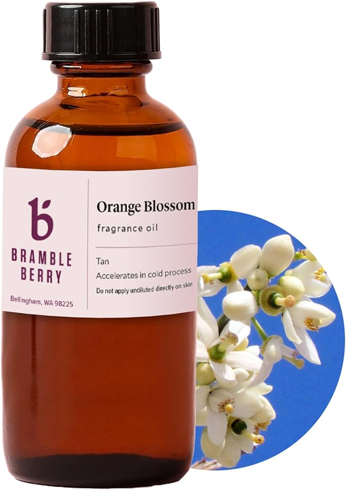 Bramble Berry Orange Blossom White Floral & Citrus Scent for Soap Making, Candles, Lotion, Bath Bombs & Perfume | Skin Safe, Vegan, Paraben & Phthalate Free, DIY Craft Essential