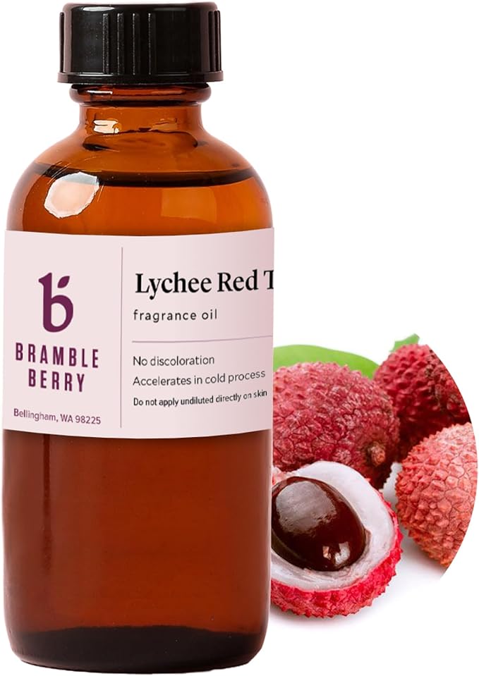 Bramble Berry Lychee Red Tea Sweet Fruit & Earthy Scent for Soap Making, Candles, Lotion, Bath Bombs & Perfume | Skin Safe, Vegan, Paraben & Phthalate Free, DIY Craft Essential
