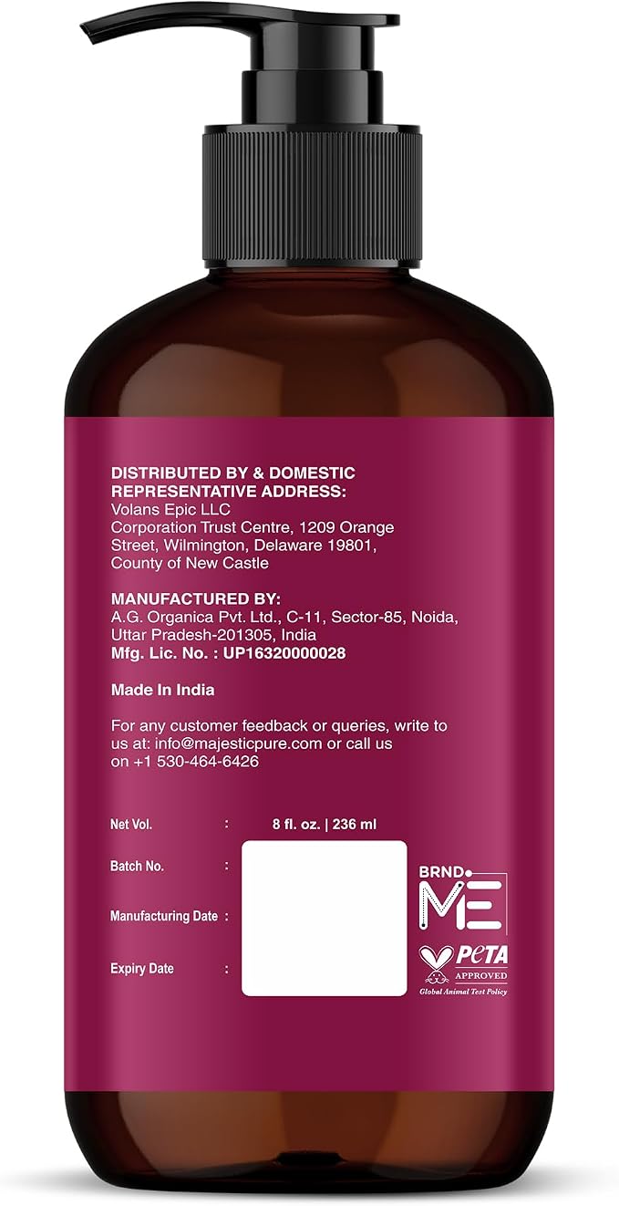 MAJESTIC PURE Cocoa Massage Oil for Massage Therapy - Refreshing, and Relaxing - Natural Oils with Cocoa Butter, Vitamin E & Lavender Oil - for All Skin Types - Men and Women Massage Lotion - 8 fl oz