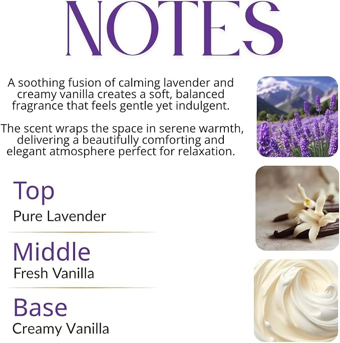 DV DIVA Lavender Vanilla Scented Soy Wax Candle Gift 14oz Anniversary, Valentine & Birthday Gift Luxury Large Candle with Hidden NFC Love Message Soft Fragrance for Home Decor & Relaxing Ambiance