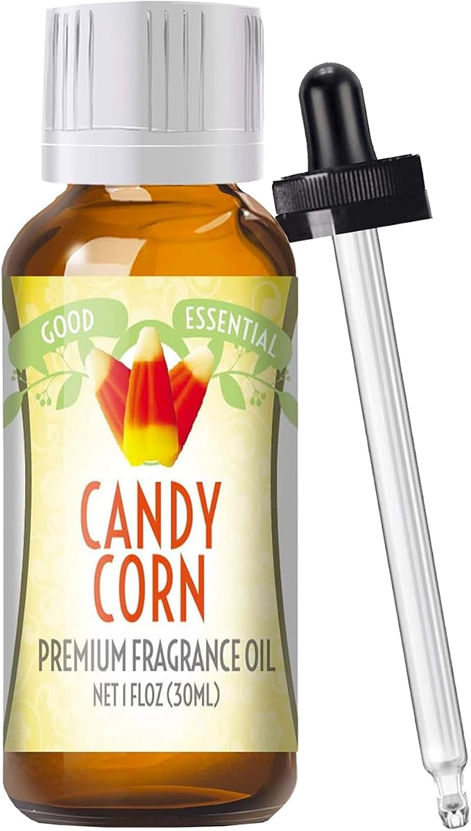 Good Essential Candy Corn Fragrance Oil 1 Fl Oz (30 ml, Pack of 1) for Candles Soaps Lotions Diffusers and DIY Crafts