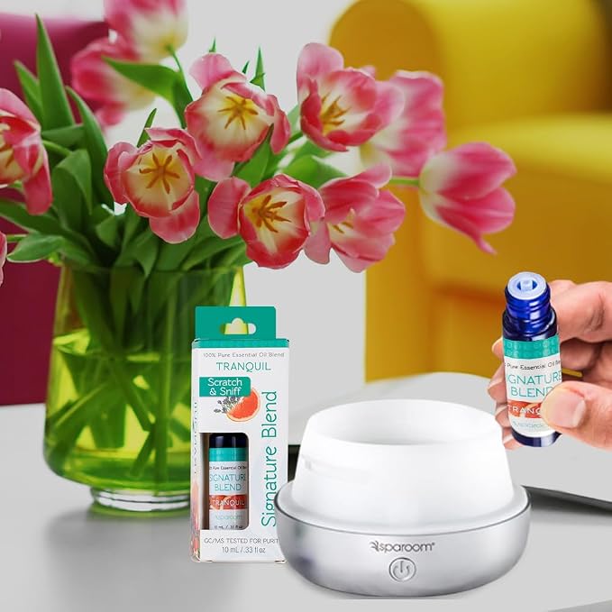 SpaRoom Aromatherapy 100% Pure Essential Oils for Diffusers and Air Freshners, Signature Tranquil Blend, 10 mL