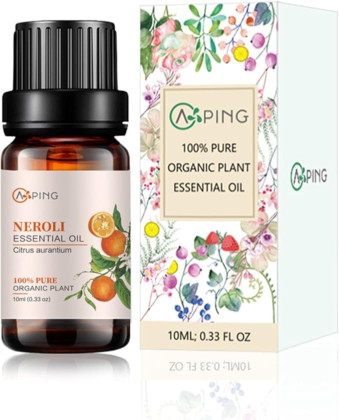 Neroli Essential Oil - 100% Pure Organic Natural Plant (Citrus aurantium) Neroli Oil for Diffuser, Aroma, Spa, Massage, Yoga, Perfume, 0.33oz