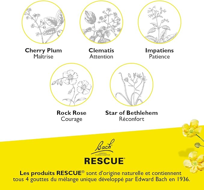 Bach RESCUE REMEDY Spray 20mL, Natural Stress Relief, Homeopathic Flower Essence, Vegan, Gluten & Sugar-Free, Non-Habit Forming (Packaging May Vary)