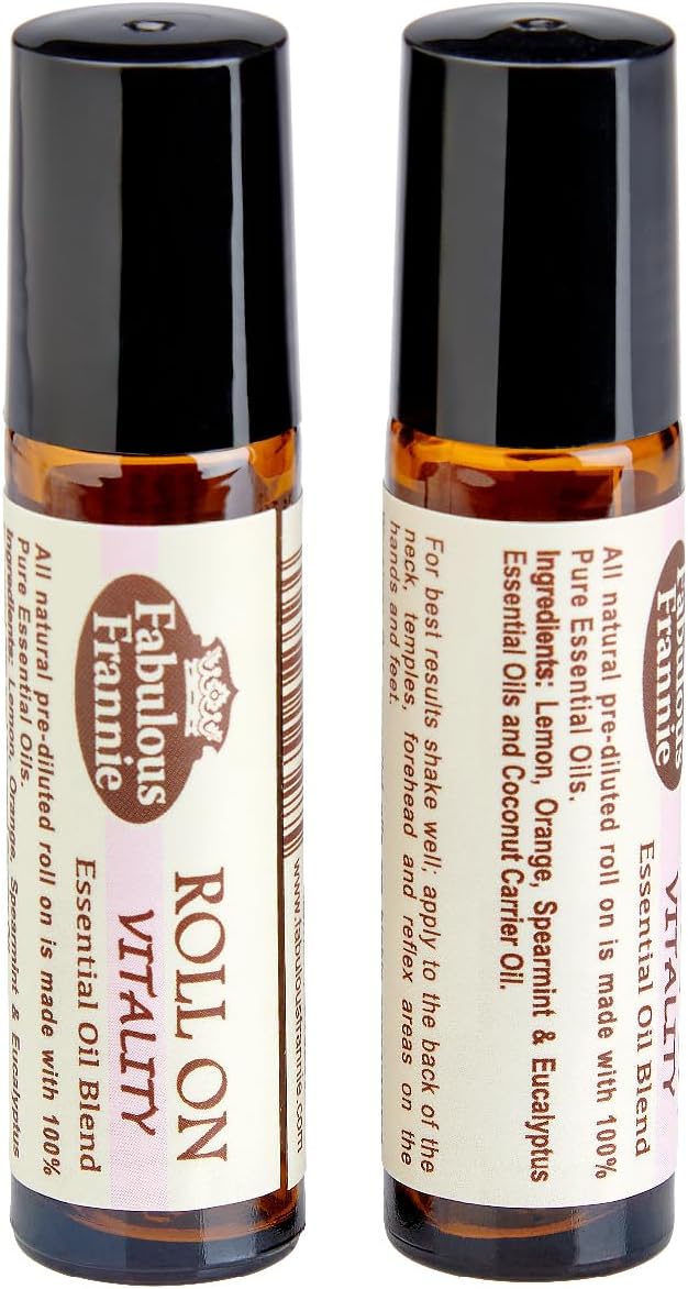 Fabulous Frannie Vitality Essential Oil Blend Roll-On 10 ml Pref-Diluted Made with Pure Essential Oils