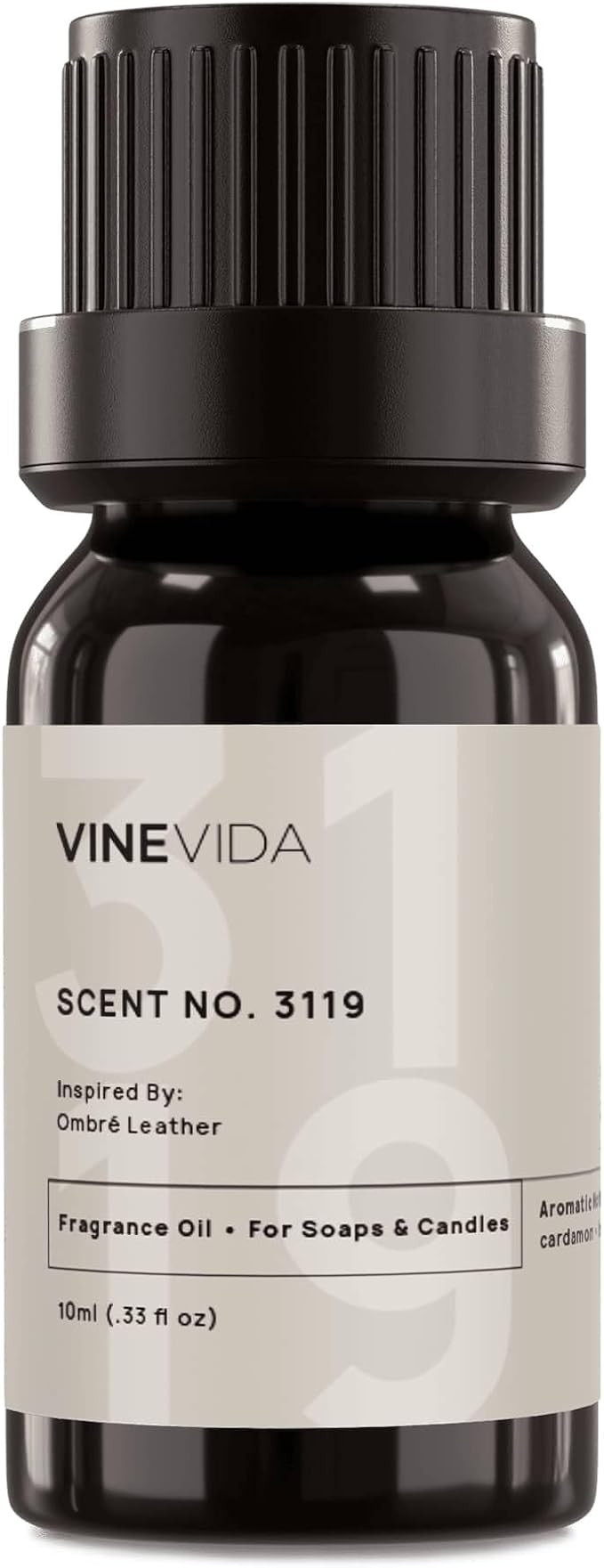 VINEVIDA Scent NO. 3119 Fragrance Oil - 10mL - Inspired by: Ombré Leather Fragrance Oil for Candle Making - Made in USA Candle Scents Scents for Soap Making