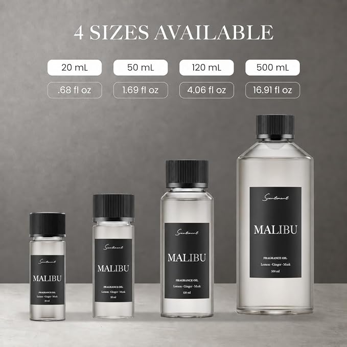 Scentiment Midnight Jasmine Diffuser Oil - Premium Hotel Scent with Notes of Jasmine, Vanilla Crème & Pear Nectar Home Scent, Hotel Fragrance Oil Diffuser Refill - 0.68 fl oz (20 mL)