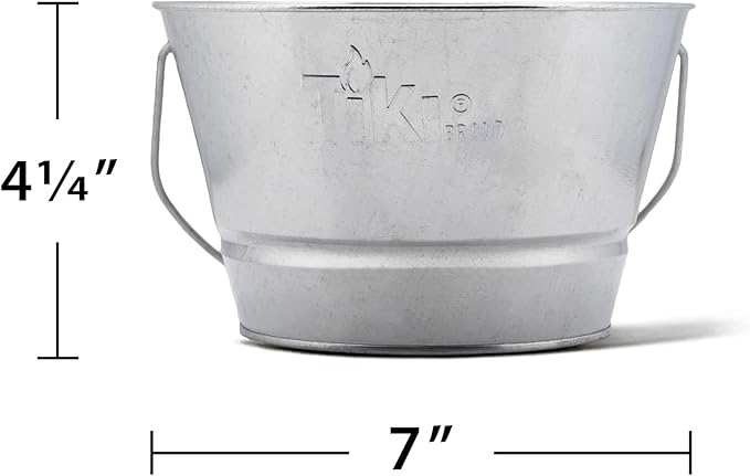 TIKI Citronella Candle 28-Ounce – Triple Wick Metal Bucket with Lid (Silver) – Long-Lasting Outdoor Candle for Patio, Deck, Garden, Backyard & Camping (Pack of 3)