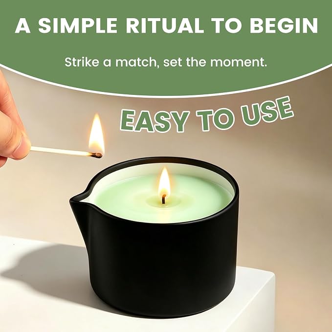 Natural Soy Wax Aromatherapy Candle for Home, Stress Relief & Relaxation, Long Lasting Fragrance Candle for Women & Men, 2.02 Oz (Gardenia)