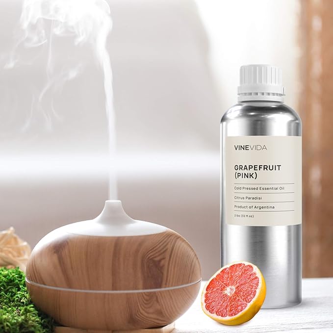 VINEVIDA Pink Grapefruit Essential Oil 32 oz - DIY Candle Scents & Bulk Oil for Soap Making