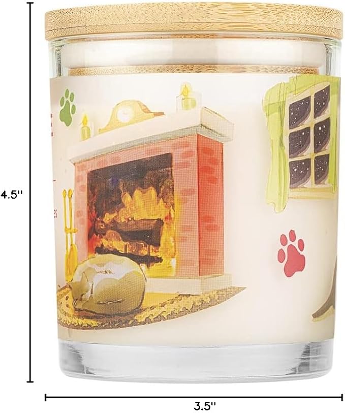Pet House Scented Candles, Plant Based Pet Candle, Clean Burning, Long Lasting Air Freshener for Home, Holidays Fur All 2 Pack