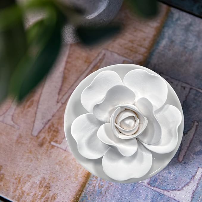 Passive Oil Diffuser for Essential Oil-Non-Electric Porcelain Aromatherapy Diffusers for Small Mini Room, Desk Decorative, Bathroom