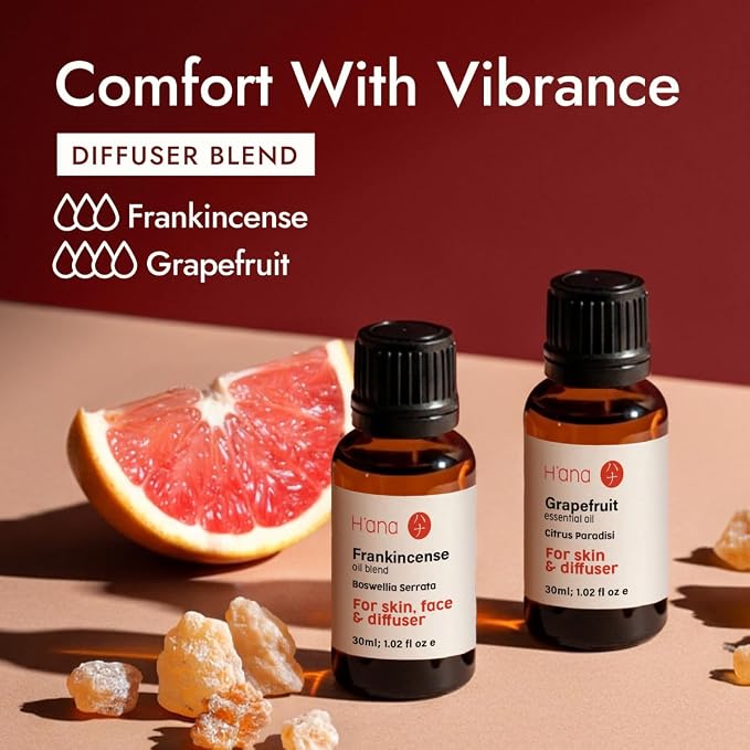 H'ana Frankincense Oil - 1.02 Fl Oz Frankincense Essential Oil for Hair, Skin, Diffuser, Aromatherapy & DIY