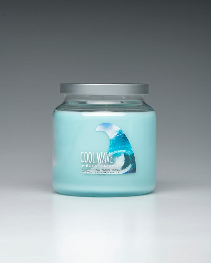 Scentsational Soaps & Candles Natural Soy Candle Cool Wave