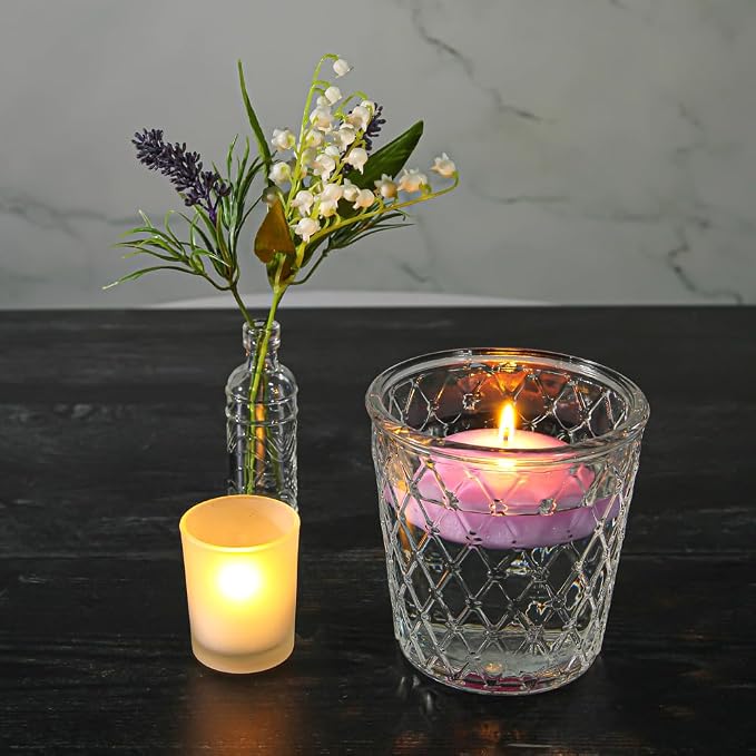 96 Richland Unscented Floating Candles 3" (Color: Lavender)