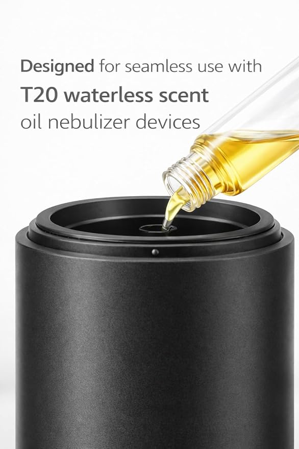 Replacement Essential Oil Bottle for Aromatherapy Diffuser – Durable Refillable Container, Easy to Install & Clean, Compatible Accessory for T20